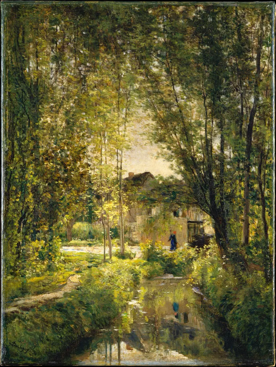 Landscape with a Sunlit Stream