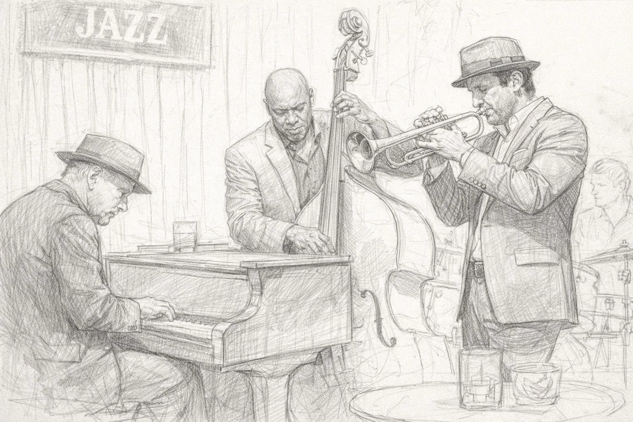 Jazz detailed sketch