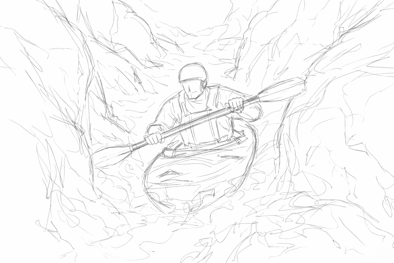 Kayak rough sketch
